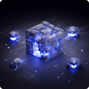 Enterprise Platform 서비스를 상징하는 블록 구조 이미지