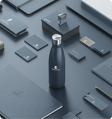 Integrated Branding 서비스를 상징하는 브랜드 굿즈 이미지